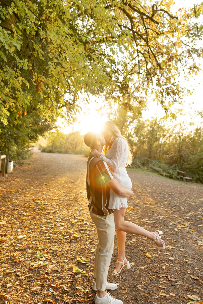 an engagement session outdoors in california
