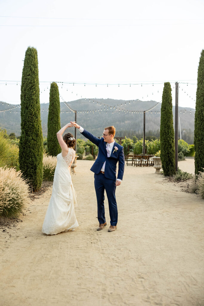 a wedding photoshoot session in napa valley
