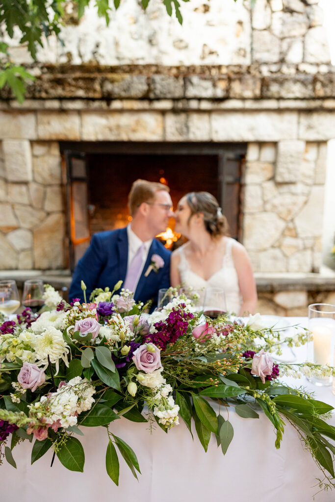 a couple posing for their wedding portraits
