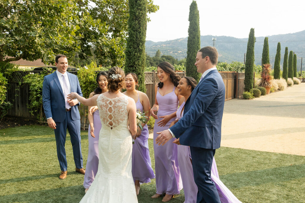 a wedding photoshoot session in napa valley
