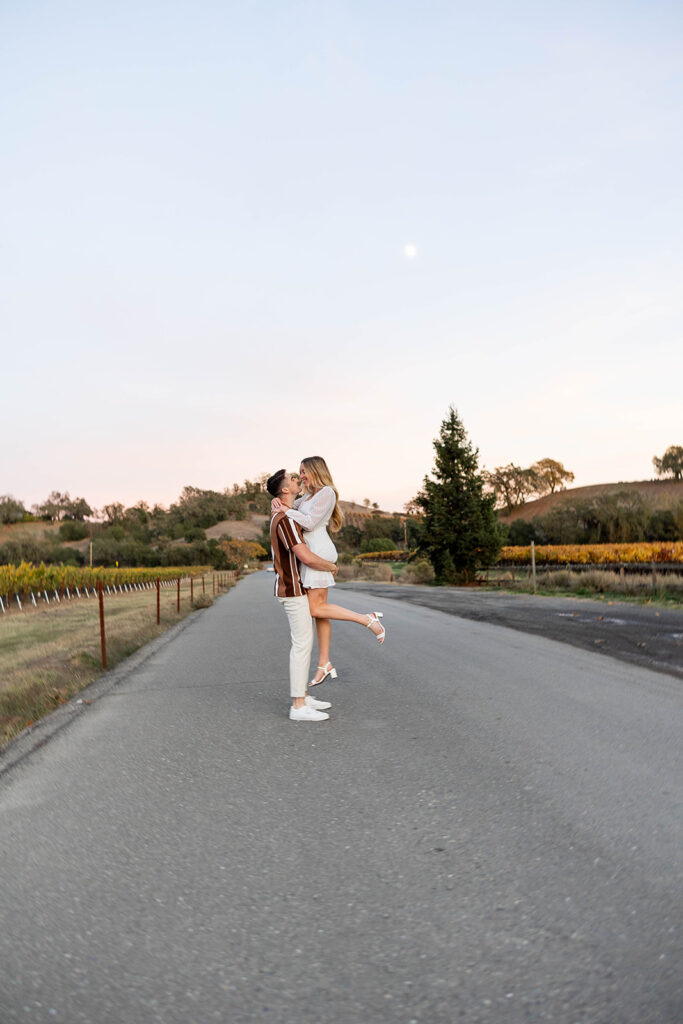 an engagement session outdoors in california
