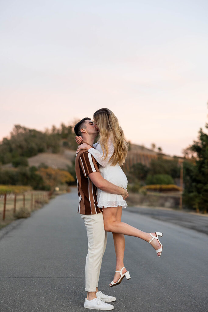 an engagement session outdoors in california
