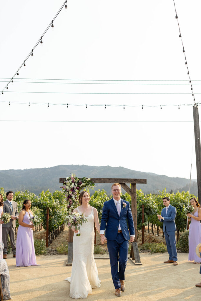 a couple posing for their wedding portraits
