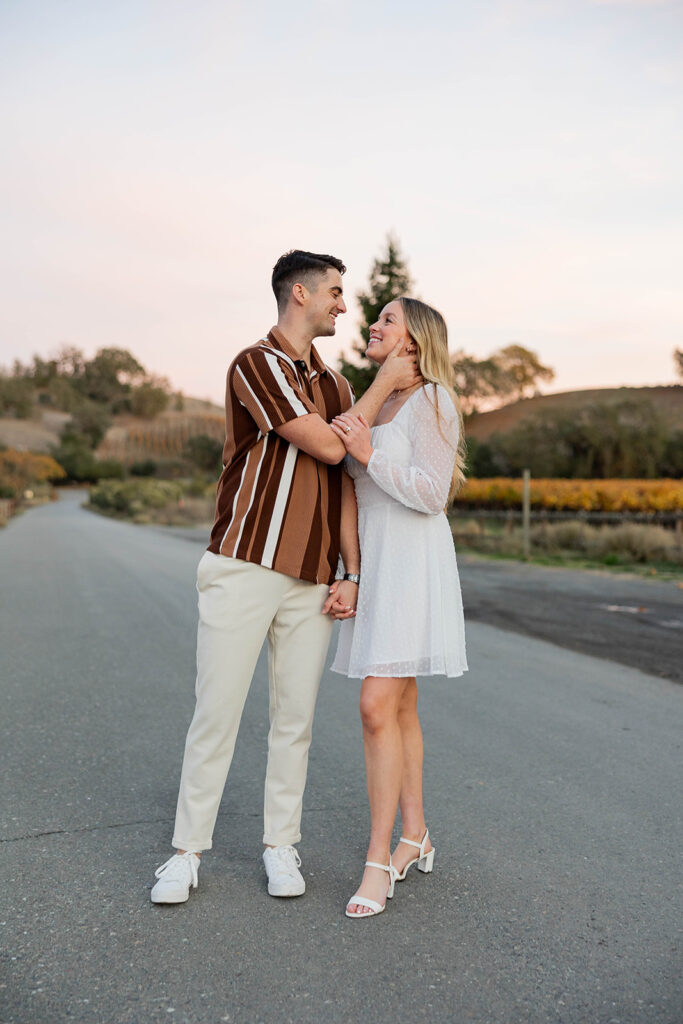 an engagement session outdoors in california
