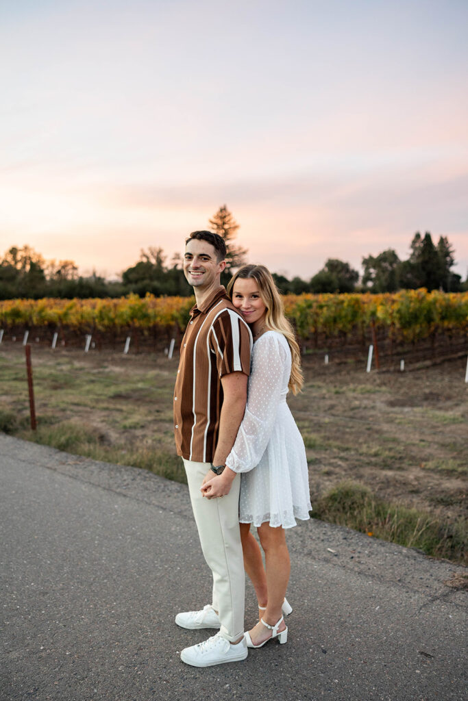 an engagement session outdoors in california
