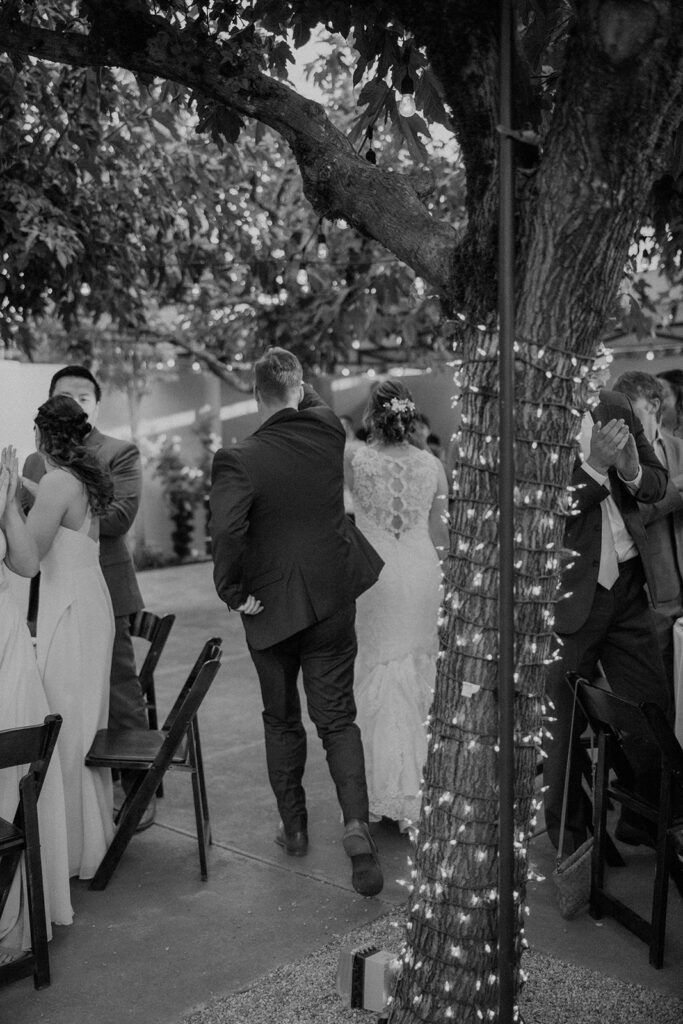 a couple posing for their wedding portraits
