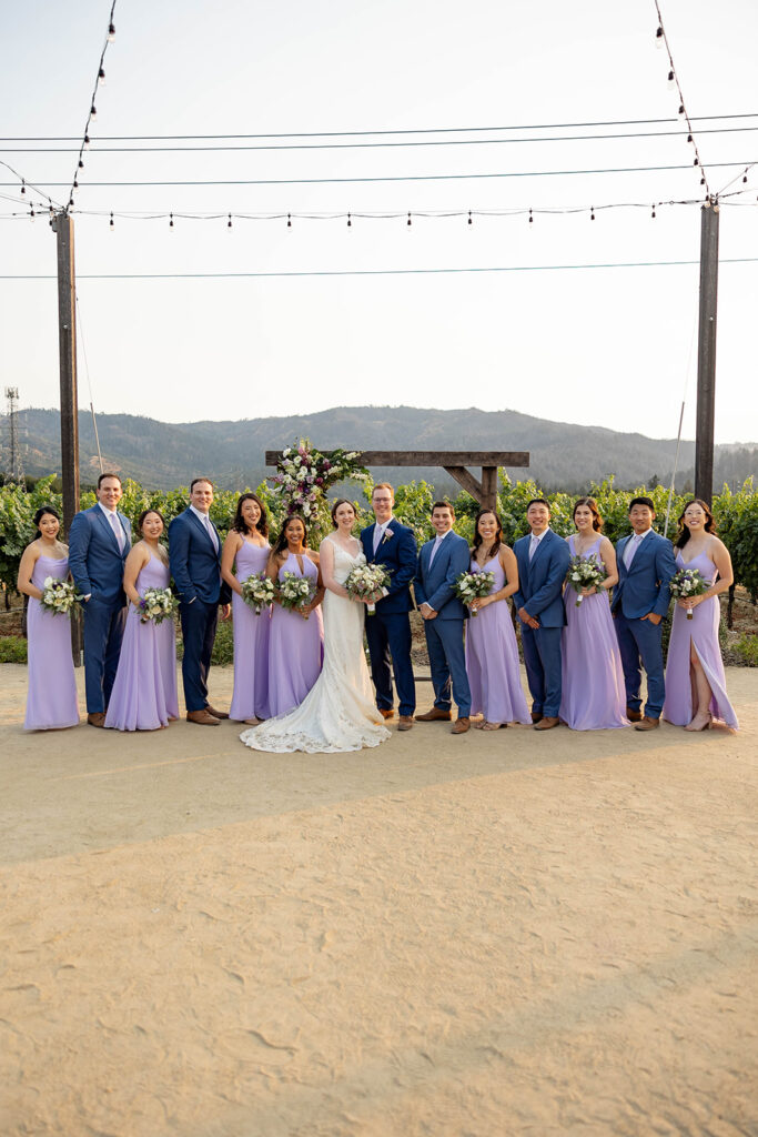 a wedding photoshoot session in napa valley
